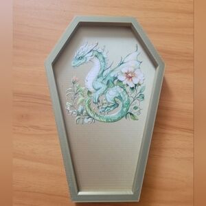 💀NEW 💀Hand Crafted Green Dragon Coffin Key Tray